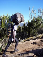 Duffle balancing act