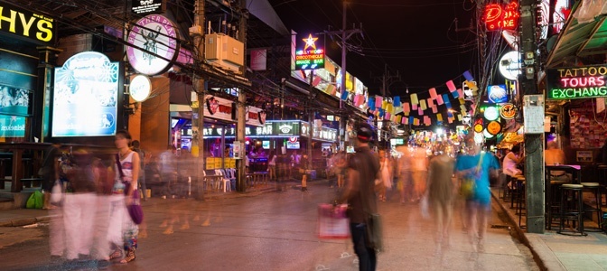 Street at night in Phuket
