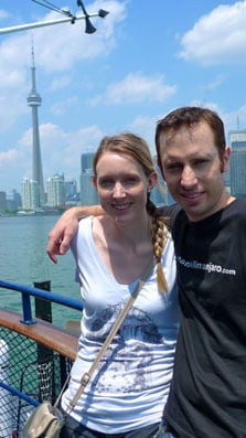 Globetrooper.com founders Lauren and Todd in Toronto