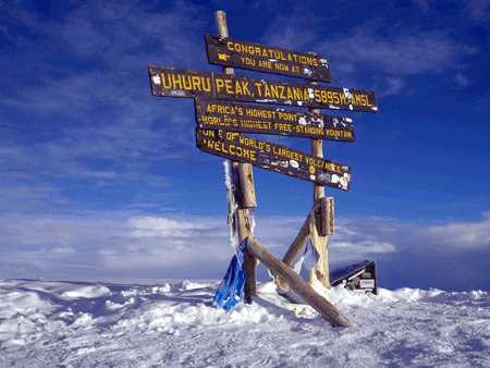 Mt. Kilimanjaro Summit Mt. Kilimanjaro Summit
