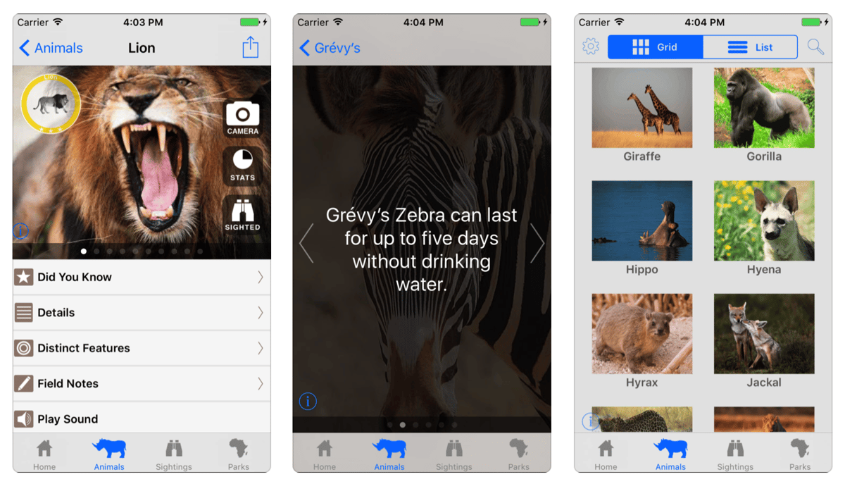 african safari wildlife guide app