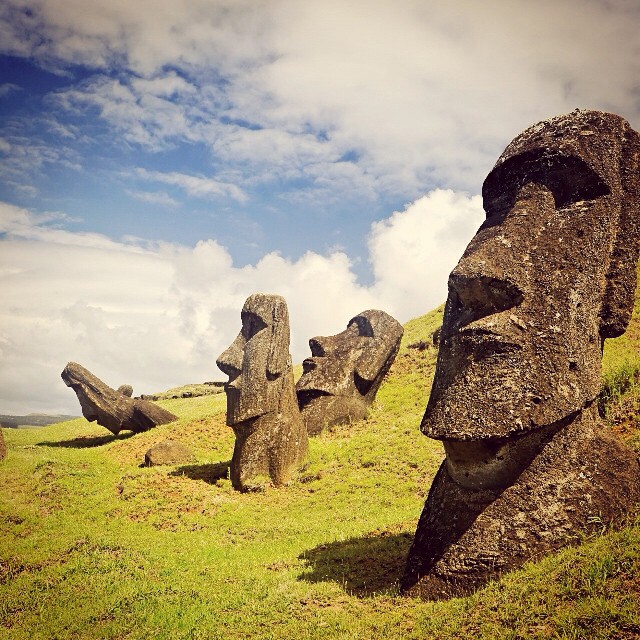 Moai on Easter Island